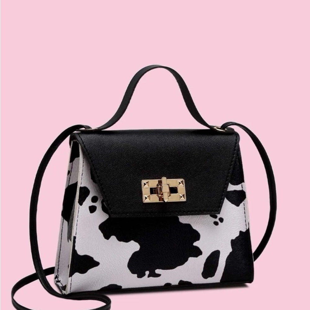 Cow print crossbody